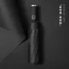 Hengdun fully automatic ten-bone reinforced folding umbrella, black rubber coating UV protection sun umbrella, one-button opening and closing three-fold umbrella, portable shuttle bus for both men and women, supports custom LOGO advertising umbrella Application Scenario